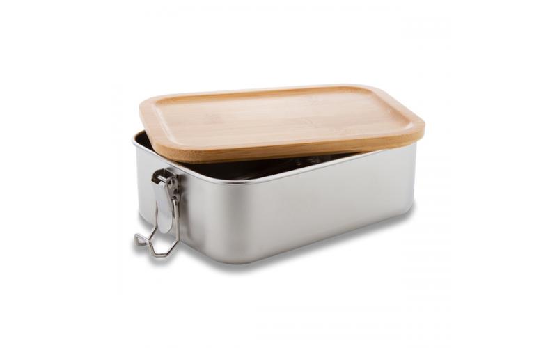 Stalowy lunch box Somerton 800 ml, srebrny