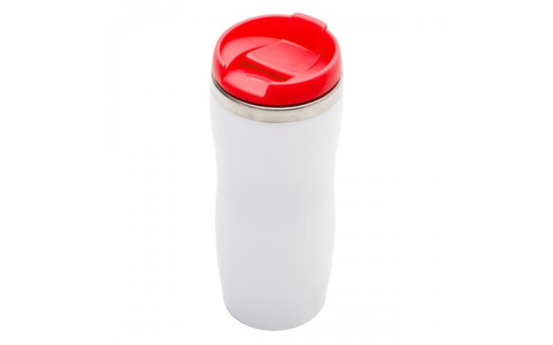 Kubek termiczny Askim 350 ml, czerwony