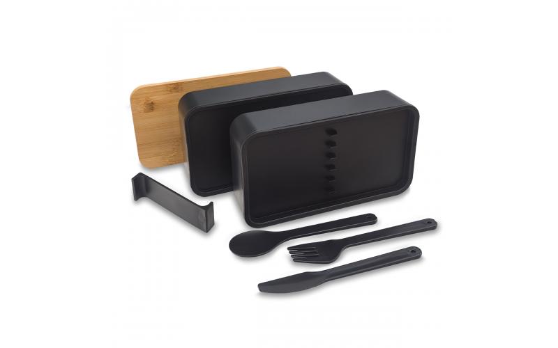 Victor lunch box podwójny 1000 ml, czarny