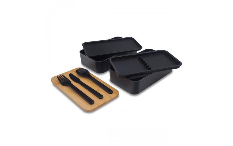 Victor lunch box podwójny 1000 ml, czarny