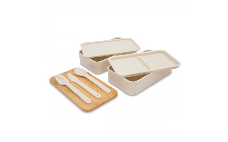 Victor lunch box podwójny 1000 ml, beżowy