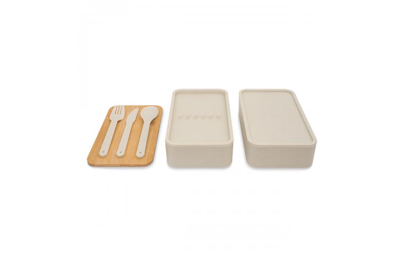 Victor lunch box podwójny 1000 ml, beżowy