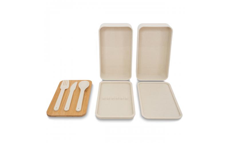 Victor lunch box podwójny 1000 ml, beżowy