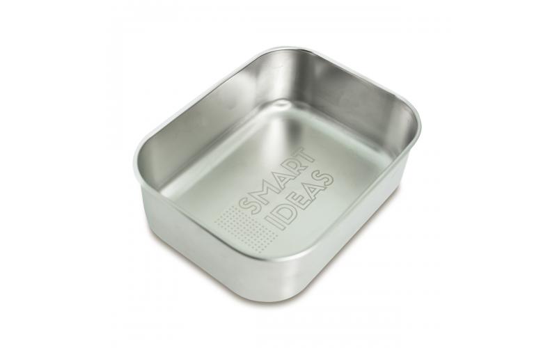 Pojemnik stalowy na lunch 800 ml, srebrny