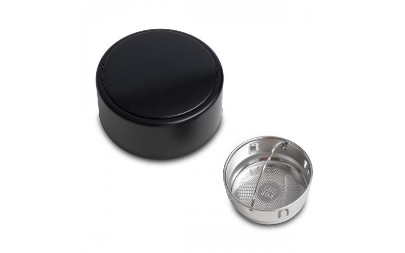 Kubek termiczny z termometrem Falco 420 ml, czarny