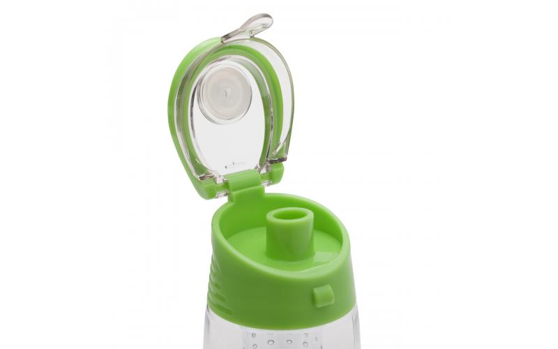Bidon Frutello 700 ml, zielony/transparentny