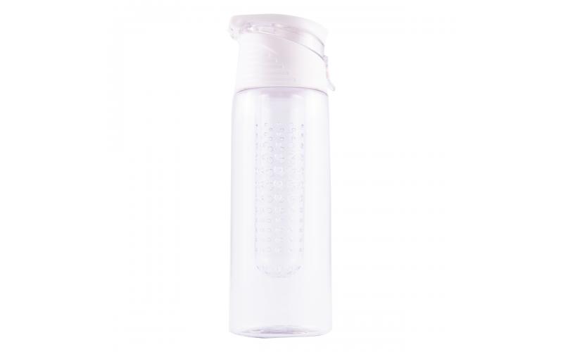 Bidon Frutello 700 ml, biały/transparentny
