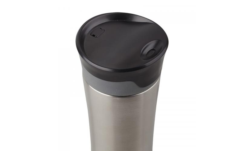 Kubek termiczny Telescope 430 ml, czarny/srebrny