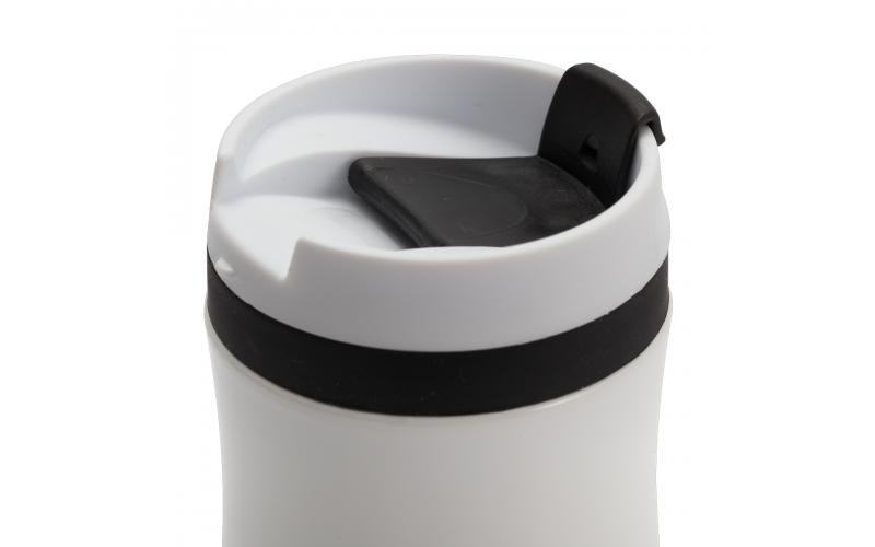 Kubek termiczny Viki 390 ml, czarny/biały