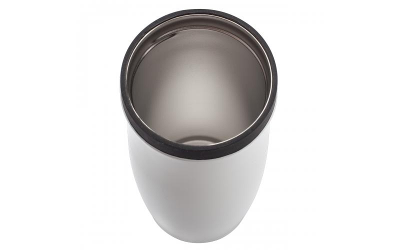 Kubek termiczny Viki 390 ml, czarny/biały