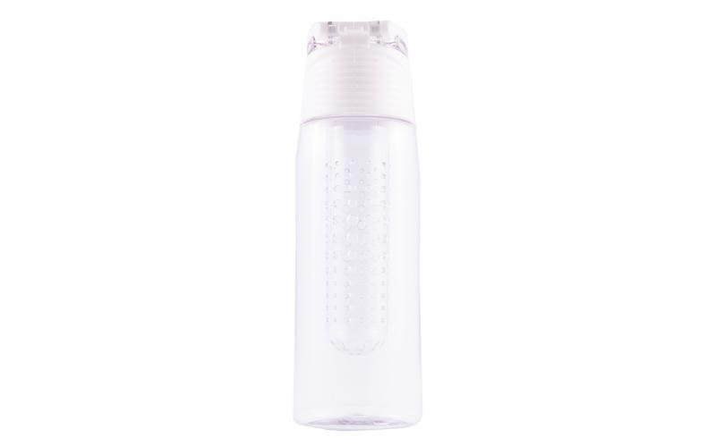 Bidon Mint 700 ml, biały/transparentny