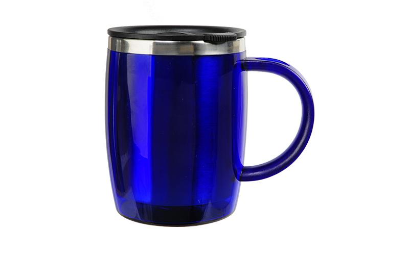 Kubek termiczny Barrel 400 ml, niebieski