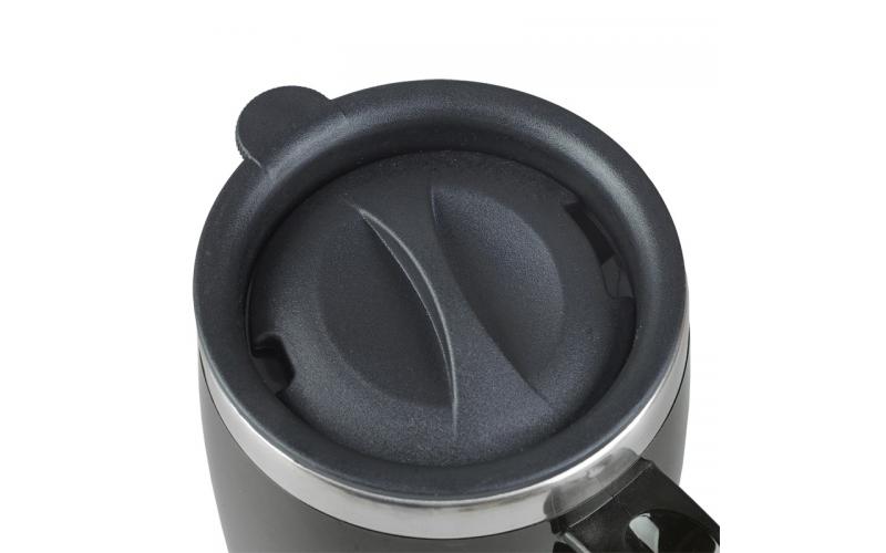 Kubek termiczny Barrel 400 ml, grafitowy