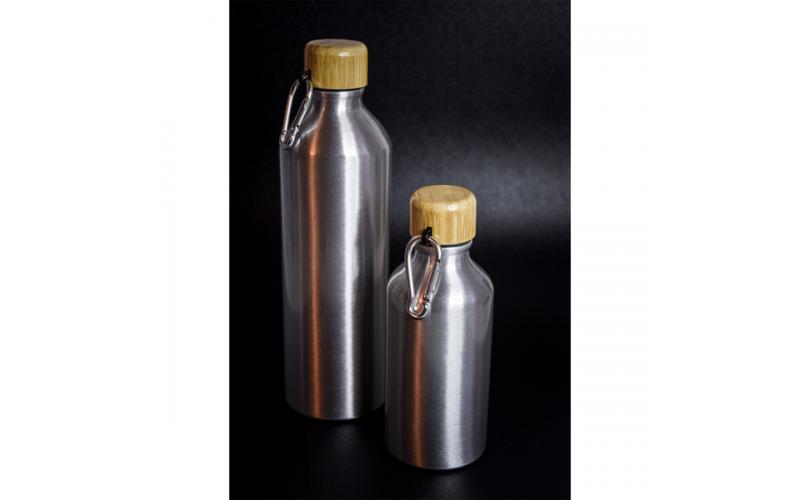Butelka aluminiowa Luqa 800 ml, srebrny