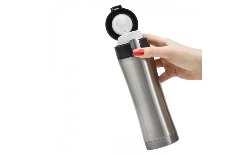 Kubek termiczny Secure 400 ml, srebrny