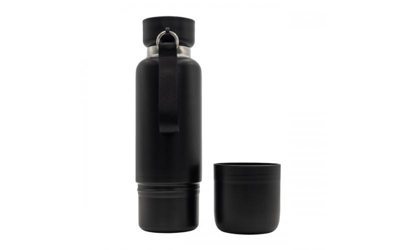 Wielofunkcyjna butelka próżniowa Multina 500 ml, czarny