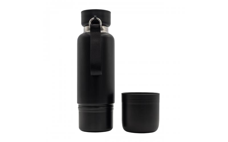 Wielofunkcyjna butelka termiczna Multina 500 ml, czarny