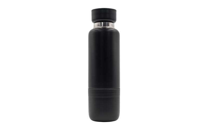 Wielofunkcyjna butelka termiczna Multina 500 ml, czarny