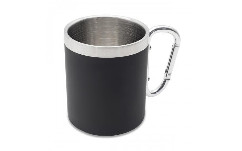 Kubek stalowy Magaro 300 ml, czarny