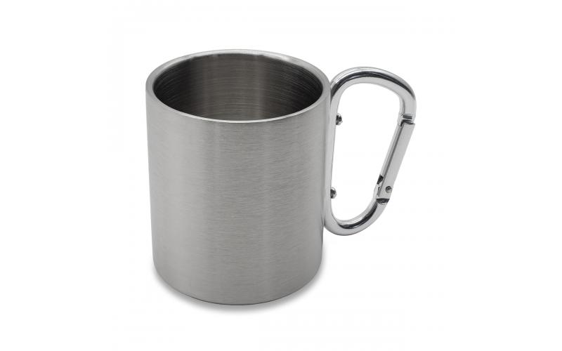 Kubek stalowy Denali 220 ml, srebrny