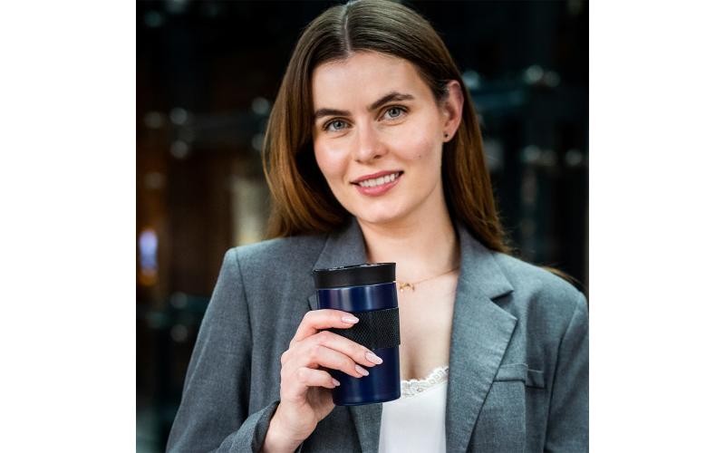 Kubek termiczny Husavik 320 ml, granatowy