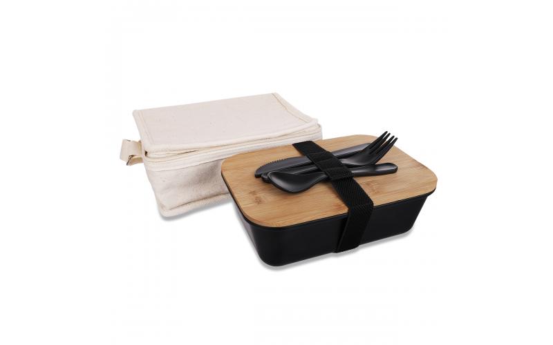 Zestaw na lunch Take Away, beżowy