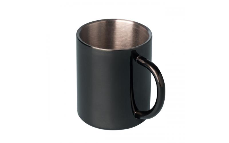 Kubek stalowy Stalwart 300 ml, czarny