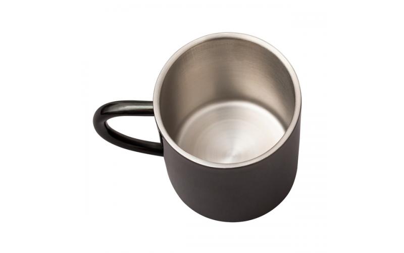 Kubek stalowy Stalwart 300 ml, czarny