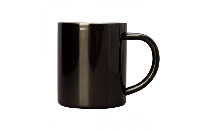 Kubek stalowy Stalwart 300 ml, czarny