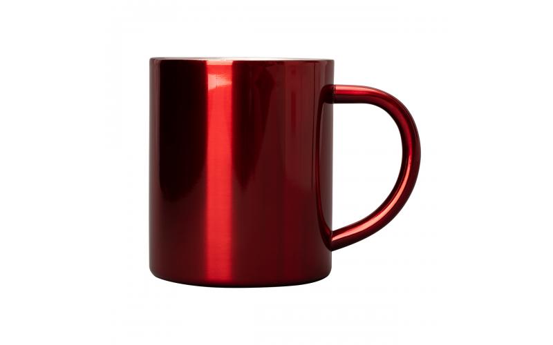 Kubek stalowy Stalwart 300 ml, czerwony