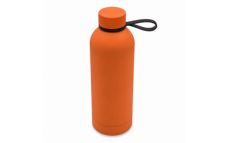 Butelka termiczna z uchwytem Mendoza Duo 500 ml, pomarańczowy