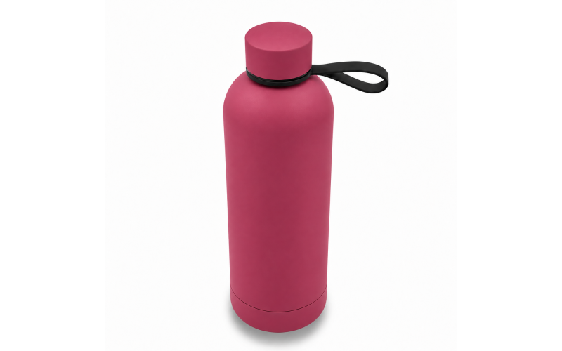 Butelka termiczna z uchwytem Mendoza Duo 500 ml, magenta