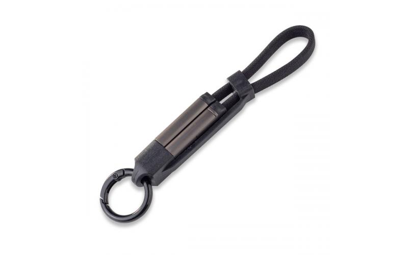 Zestaw upominkowy z kablem USB 2w1 Davos, czarny