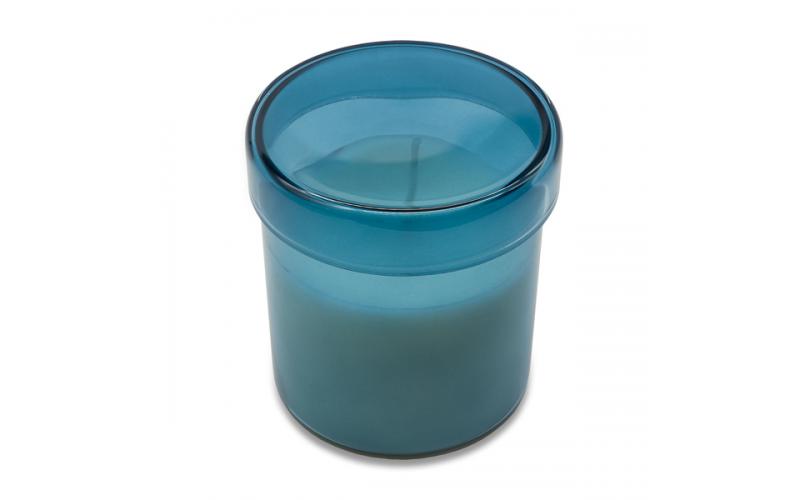 Świeca zapachowa w szkle Bloom, niebieski