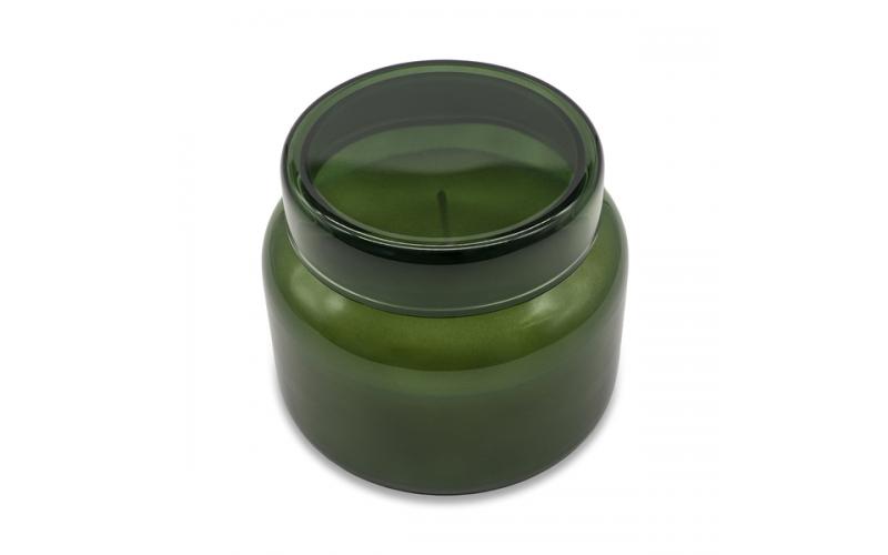 Świeca zapachowa w szkle Heaven, ciemny zielony