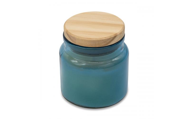 Świeca zapachowa w szkle Lemora, niebieski