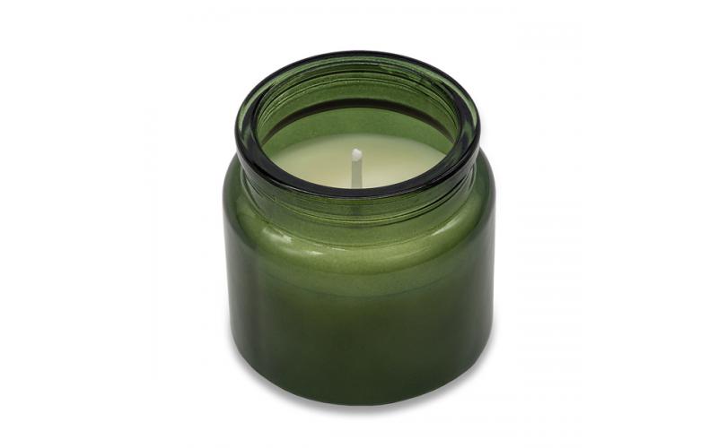 Świeca zapachowa w szkle Lemora, ciemny zielony