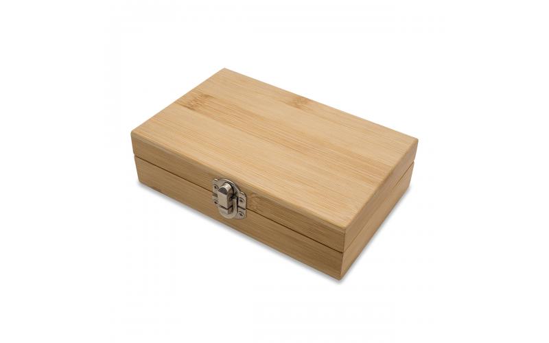 Zestaw do wina w bambusowym pudełku Sommelier, beżowy