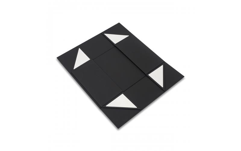 Duże składane pudełko prezentowe Brixton, czarny