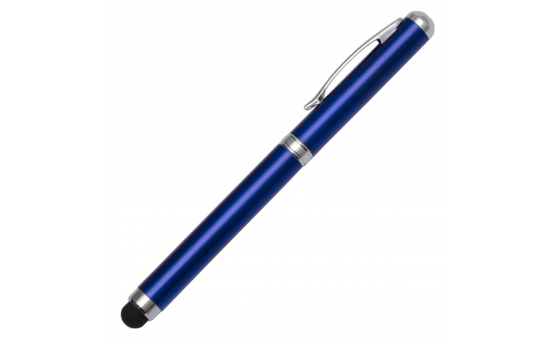 Długopis ze wskaźnikiem laserowym Supreme – 4 w 1, niebieski