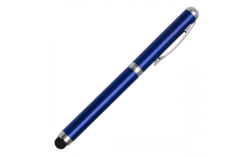 Długopis ze wskaźnikiem laserowym Supreme – 4 w 1, niebieski