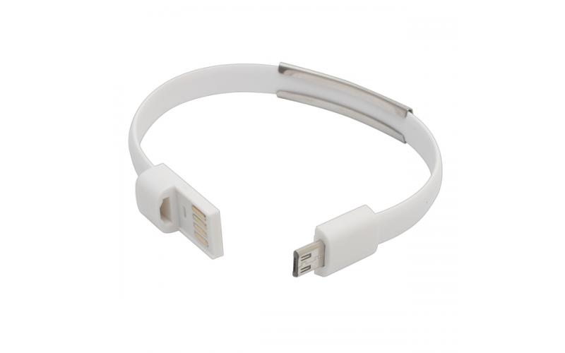 Bransoletka USB Bracelet, biały