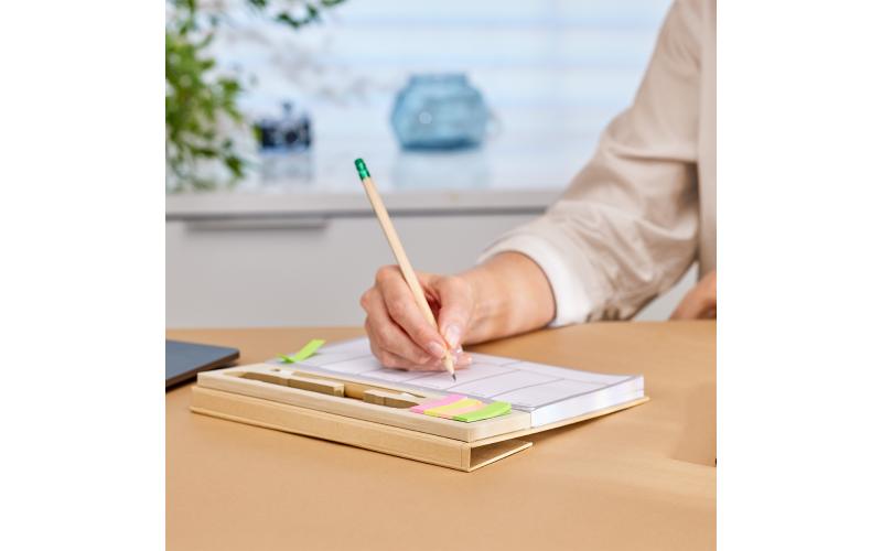 Planner biurkowy Melle, brązowy