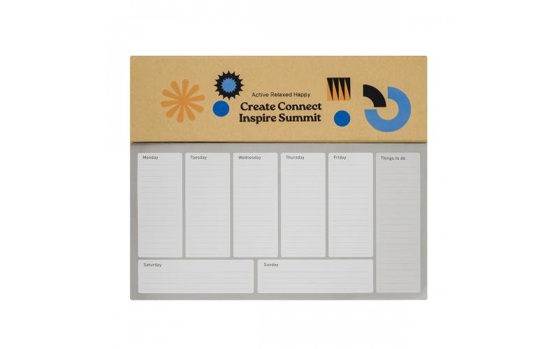 Planner biurkowy Melle, brązowy