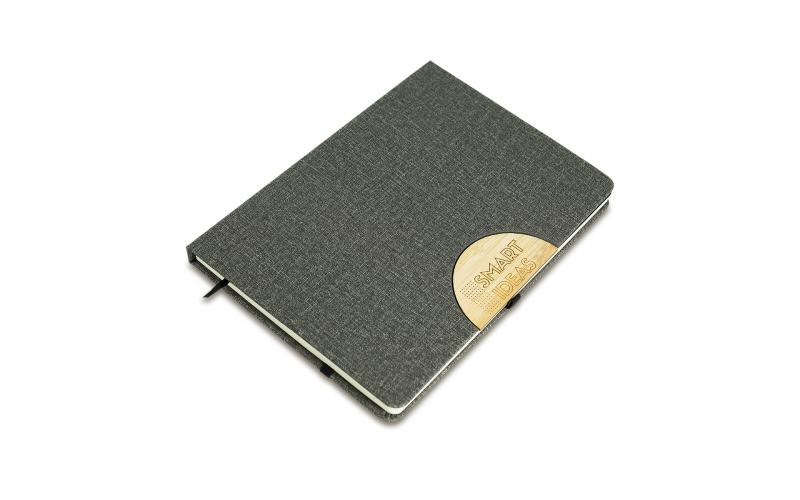 Zestaw notes z długopisem Fold, szary