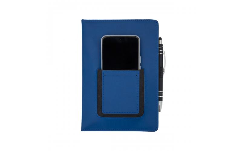 Notes z kieszonką na telefon Eibar, granatowy