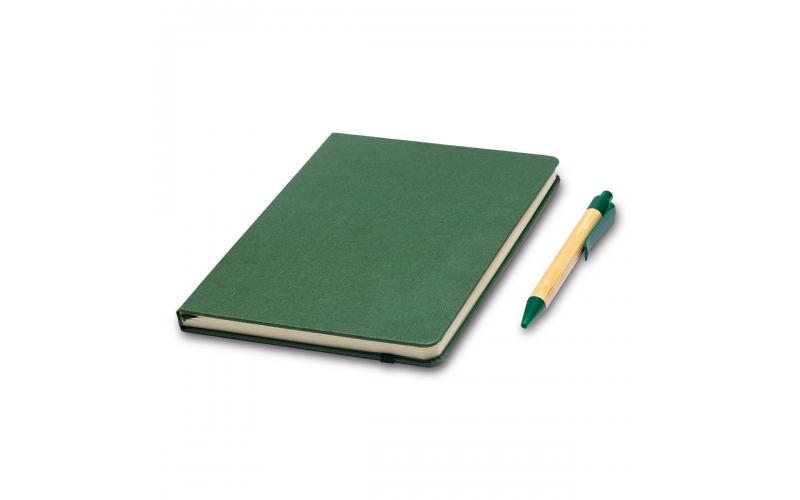 Zestaw upominkowy notes z długopisem Forest, zielony