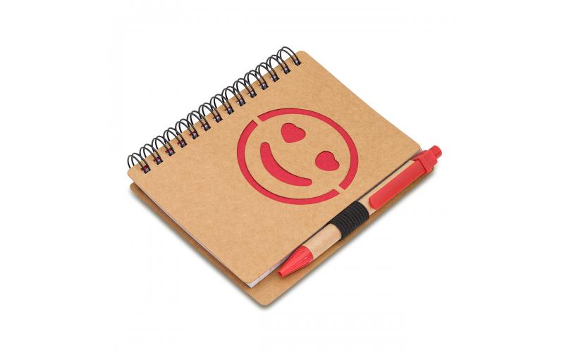 Notes Smile, czerwony
