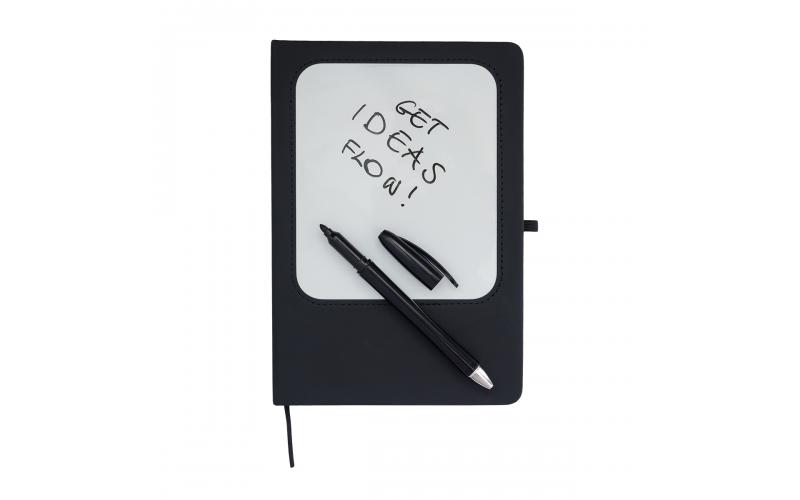 Notes z tablicą suchościeralną Blanko, czarny