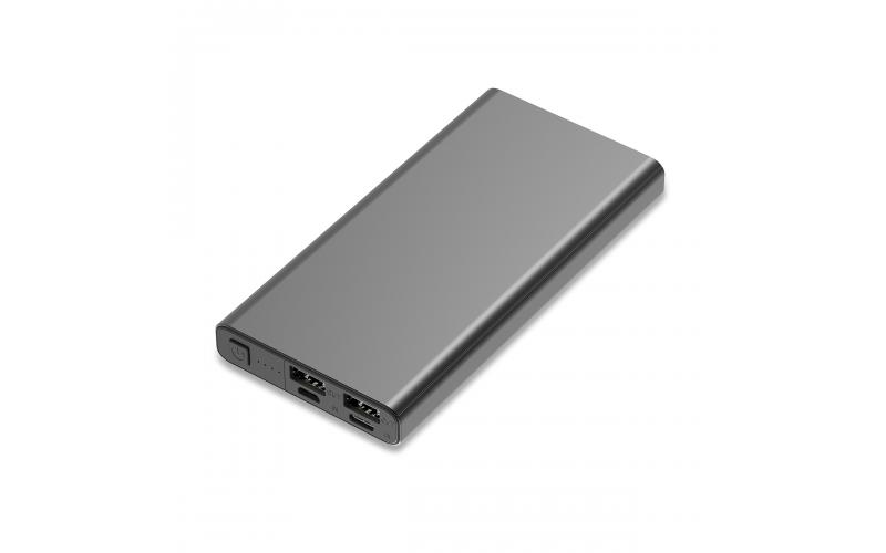Power bank 10000 mAh Banco, grafitowy